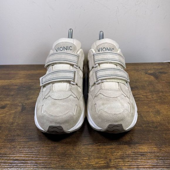Vionic Tabi Tan White Shoes Sneakers size 8 - Picture 2 of 11